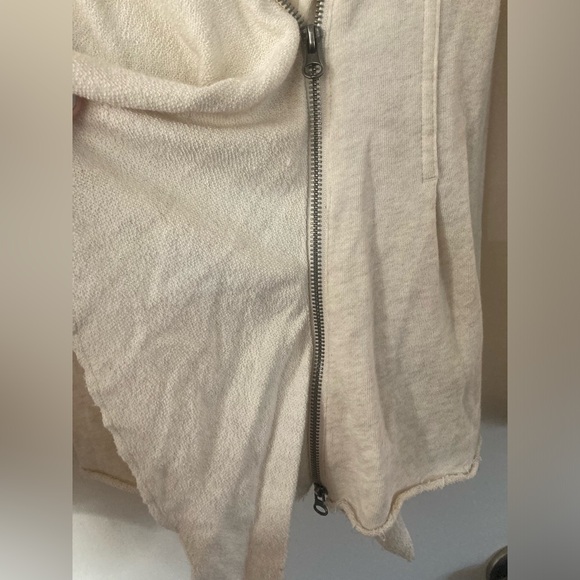 Free People Cream Bohemian Zip Up Cardigan - Picture 6 of 10